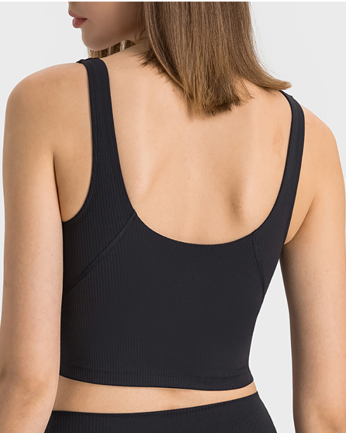 Women V-neck Sleeveless Protect New Sports Vest (with Bra) 4-12