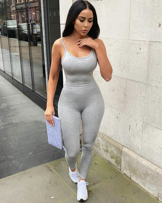 Sleeveless Women Summer Halter Jumpsuit S-L