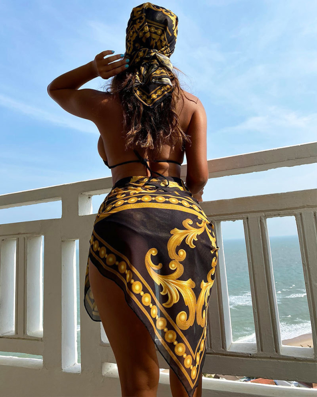 4 Piece Set Women New Swimwear Set S-L