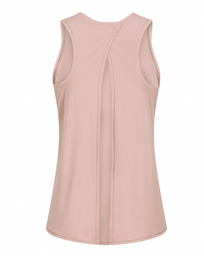 Hot Sale Running Women Breathable Summer Sleeveless Yoga Tops Vest S-XL