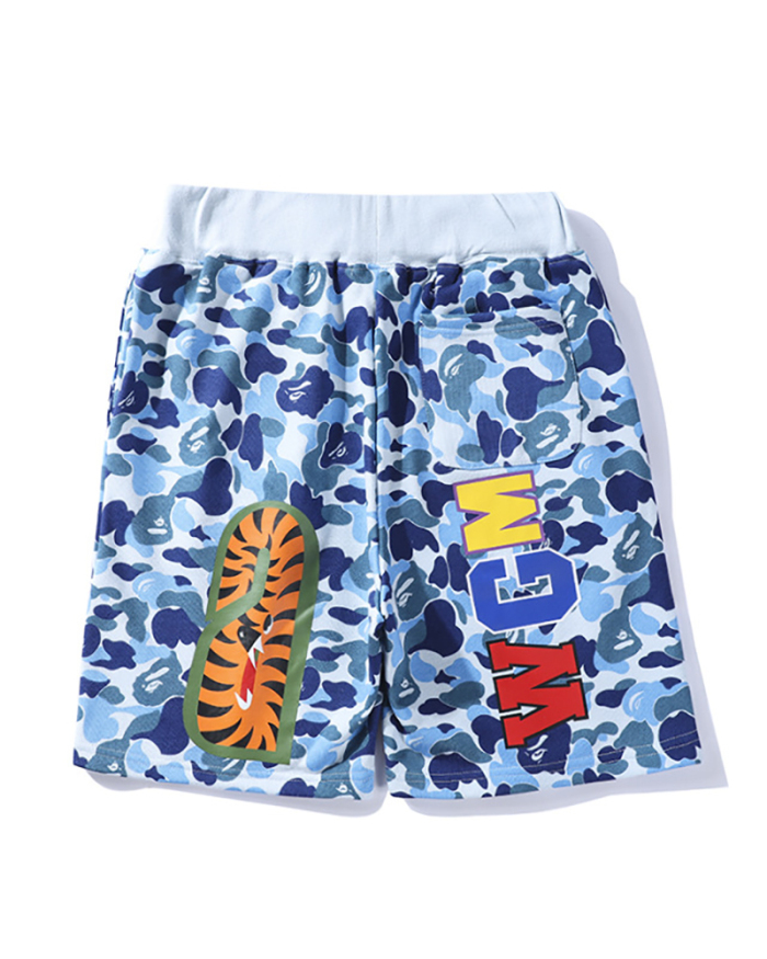 Camo Printed Unisex Fashion Summer Shorts