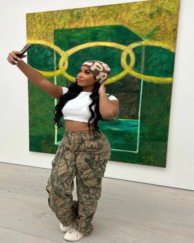 Women Camo Printed Loose Style Pants XS-XL