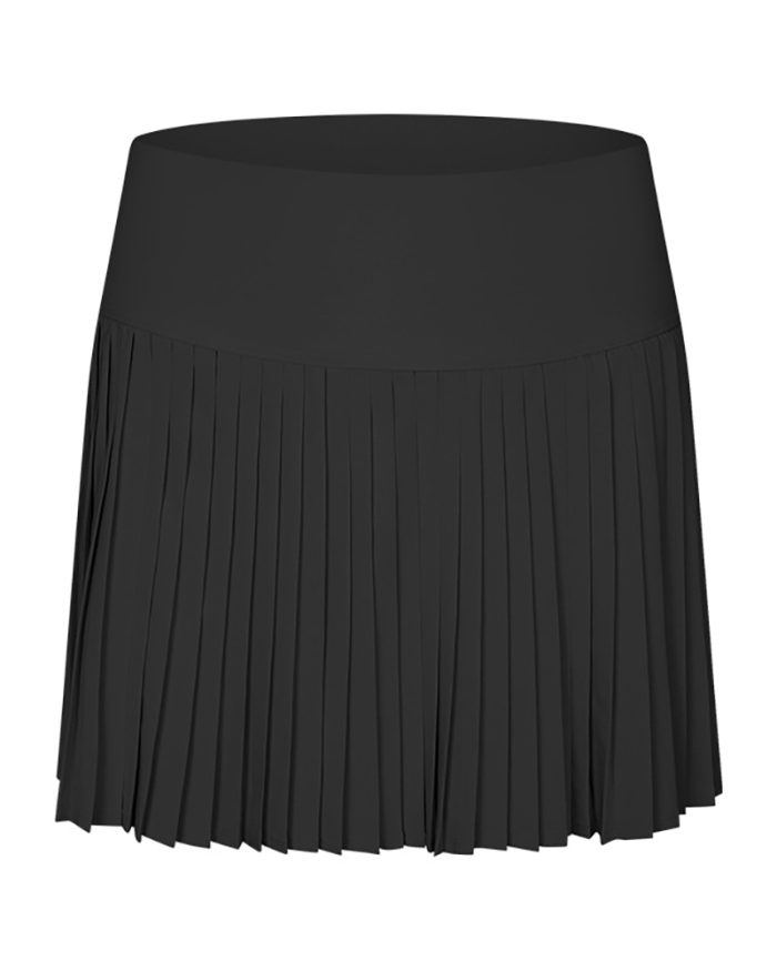 Women Golf Quick Dry High Waist Pocket Pleated Tennis Skirt 4-12