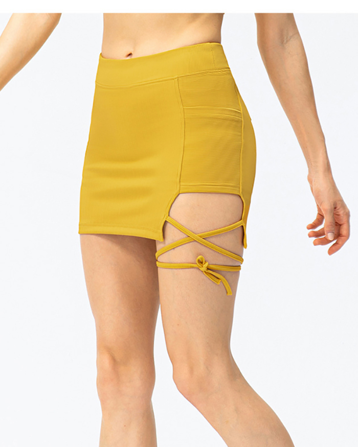 Popular Women Tight Strappy Yoga Bottoms Tennis Golf Skirts XS-2XL