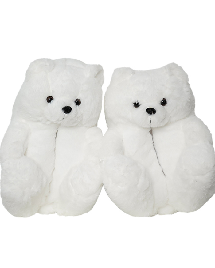 New Color Colorful Teddy Bear Slippers