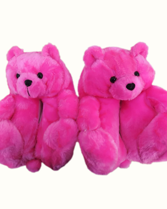 New Color Colorful Teddy Bear Slippers