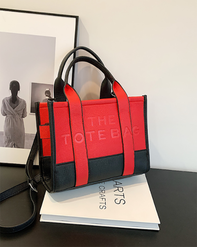Factory Wholesale Colorblock Women Tote Bag
