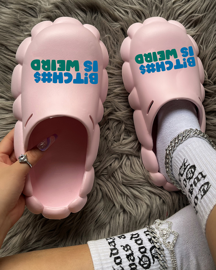 Popular Summer B!tch Printed Hot Sale Sandals Bags
