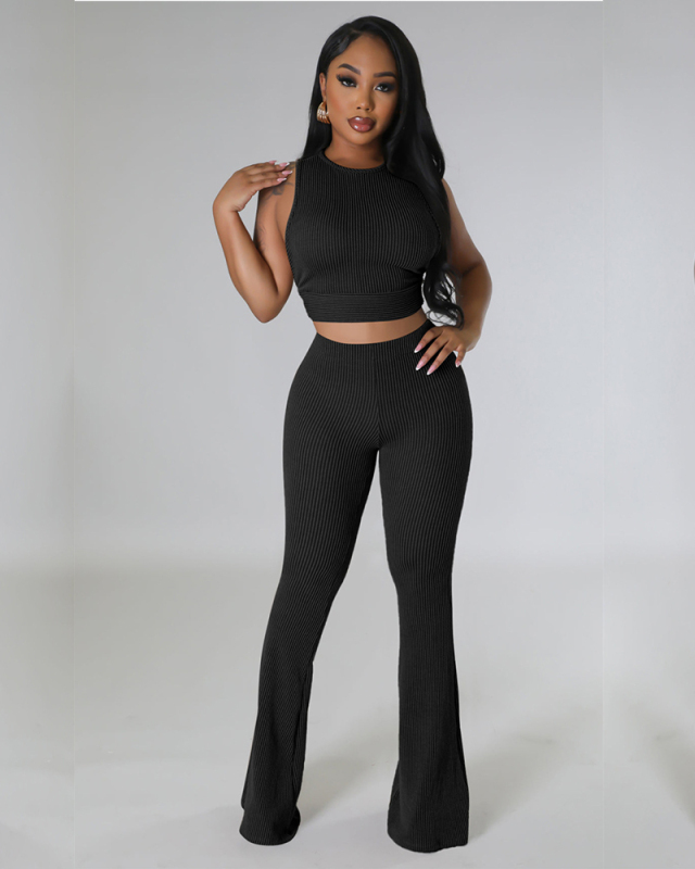 Women Fashion New Hot Summer Two Piece Pant Set