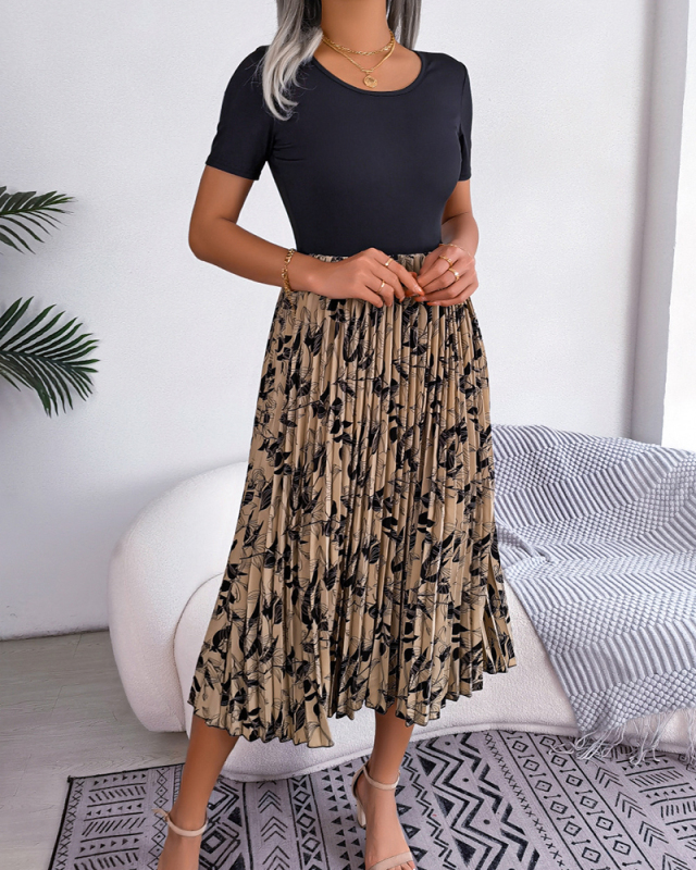 Printed Women Long Holiday Style Dress S-XL