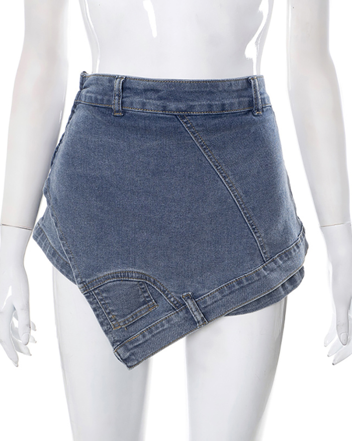 Jean Blue Hot Girl Skirts
