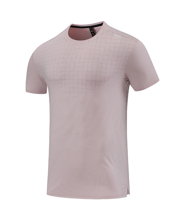 Men's Short Sleeve Round Neck [rinted Running Casual T-shirt Purple Green White Black M-3XL