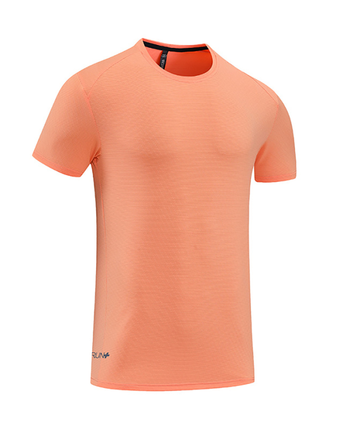 Men's Short Sleeve O Neck Solid Color Casual Running Basketball T-shirt White Black Blue Purple Orange Green S-4XL