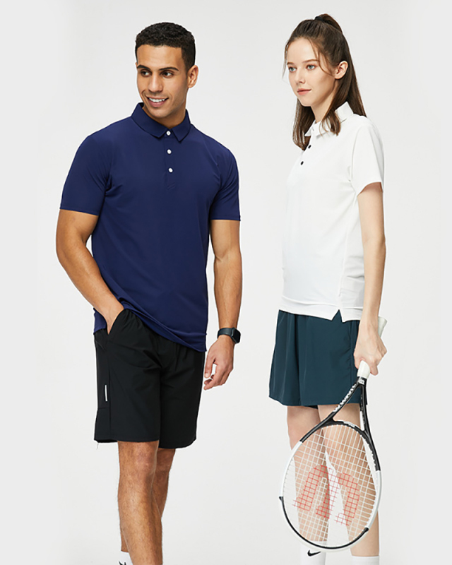 Summer Sports Casual Polo Shirt Lapel Stretch Short-Sleeved T-Shirt Breathable Quick-Drying Fitness Clothes Men Loose T-shirt S-4XL