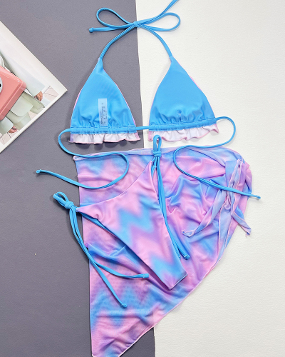 Women New Summer Beach Hot 3 Piece Set Swimsuit