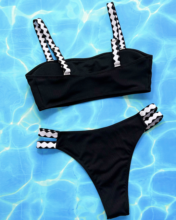 Black Beach New Women Vacation Swimwear Set S-L