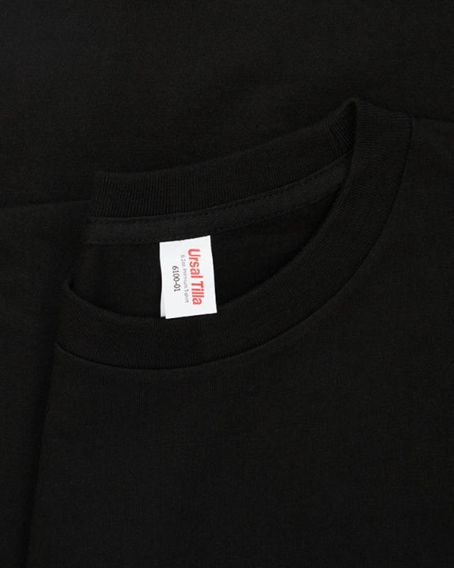 250g Fabric 17 Cotton Heavyweight Blank Shirts Round Neck Long Sleeves Threaded Cuffs T-Shirts Thick Solid Color Parent-child Long Sleeves