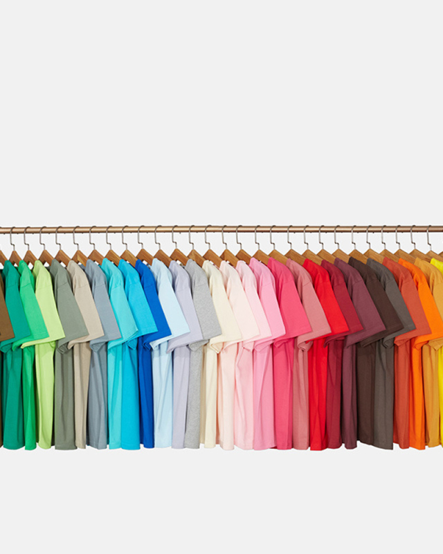 OEM 230g Fabric 17 Cotton Heavyweight Blank Shirt Round Neck Short-sleeved T-shirt Thickened Solid Color Pure Cotton Thread Parent-child T-shirt