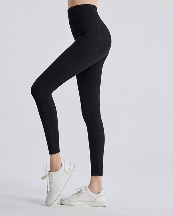 Women Yoga High Waist Slim Running Jeans Tights S-3XL