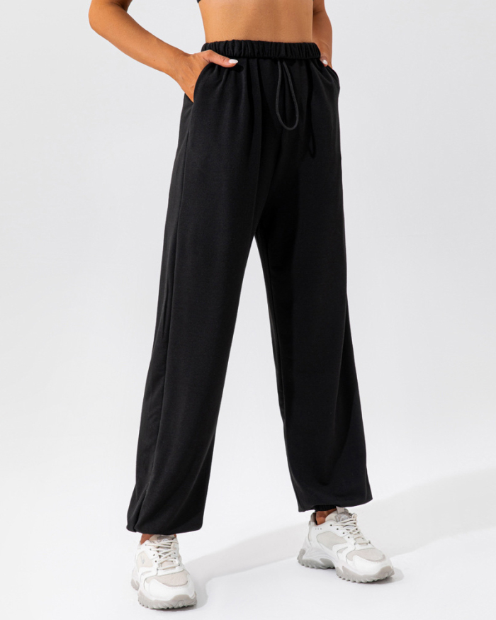 Casual Women Solid Color Cool Women Loose Pants Trousers S-XL