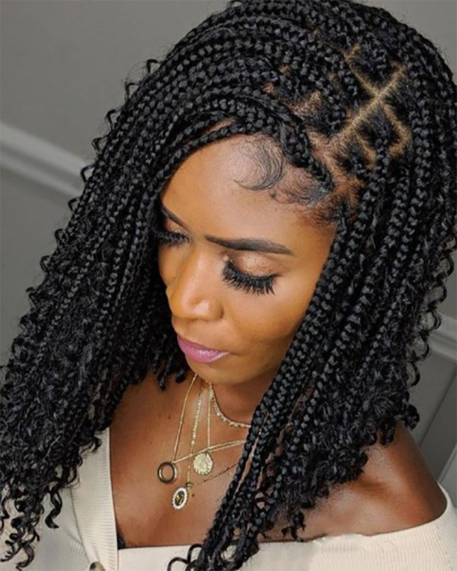 Africa New Box Braid Wig
