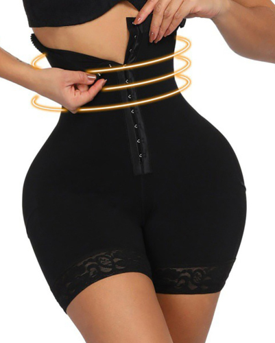 Breasted Lace Butt Lifter Corset High Waist Trainer Body Shapewear Women Slimming Shorts Underwear Tummy Control Panties