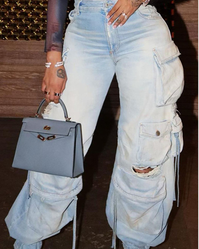 New Arrival Women Fashion Loose Style Jeans Pants
