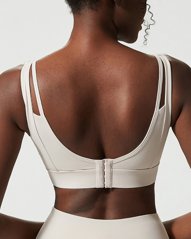 In Stock Women U Back Fixed Pad Sports Bra S-XL