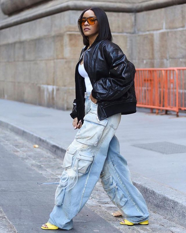 New Arrival Women Fashion Loose Style Jeans Pants