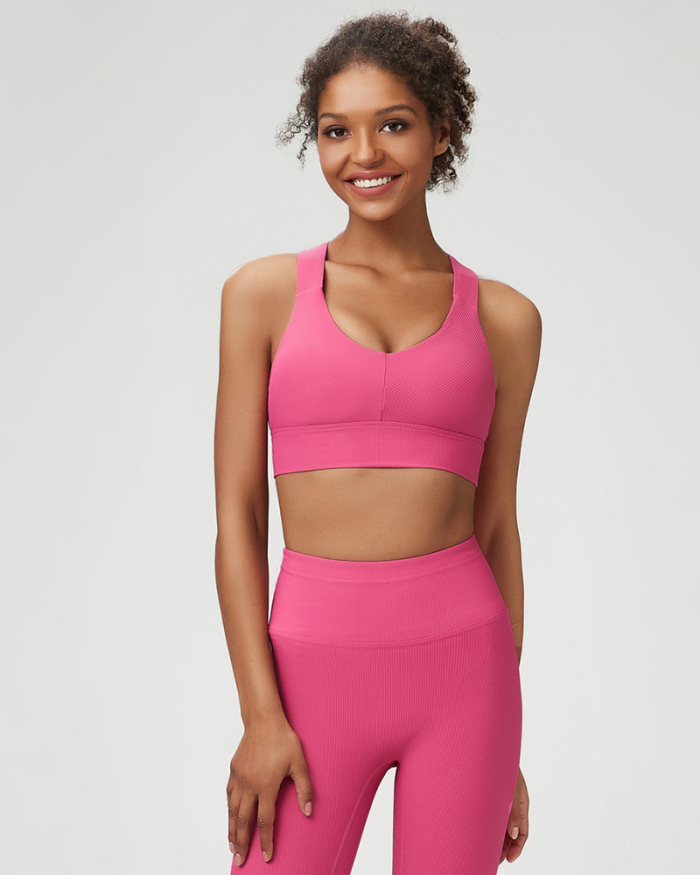 Women New Quickly Dry Back Criss Sports Bra S-XL