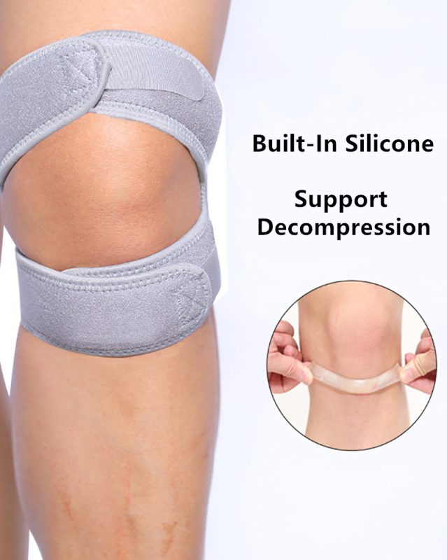 Dual Patella Knee Straps, Knee Brace Patella Stabilizer for Knee Pain Relief, Running, Tennis, Jumping, Arthritis, Tendonitis, Injury Recovery, Joint and Muscles Protection, Adjustable