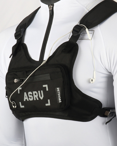 Tactical Backpack Men's Nylon Waterproof Hiking Backpack Outdoor Reflective Wear-Resistant Running Sports Bag