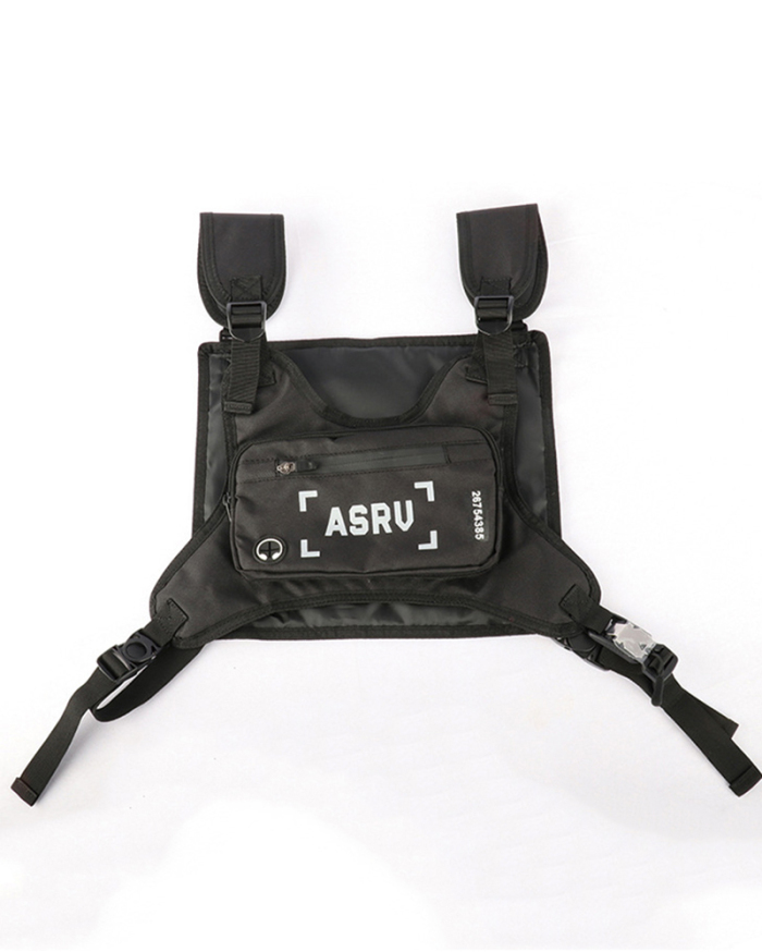Tactical Backpack Men's Nylon Waterproof Hiking Backpack Outdoor Reflective Wear-Resistant Running Sports Bag