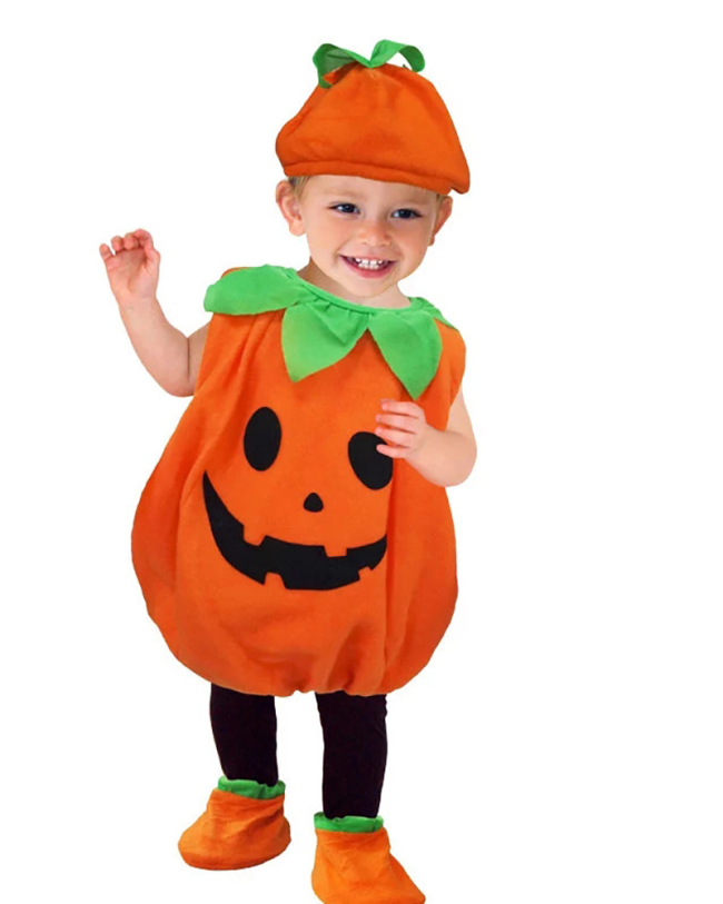Children's Halloween Pumpkin Baby cosplay Cute Costume 80-150cm