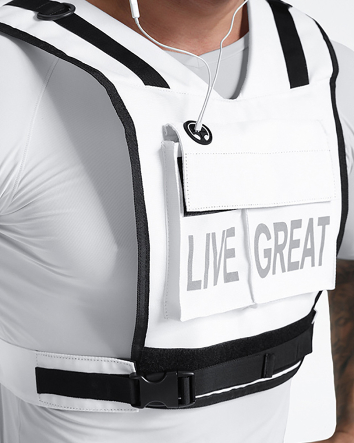 New Outdoor Tactical Vest Outdoor Adventure Equipment Vest Men Wear Multi-Functional Sports Backpack