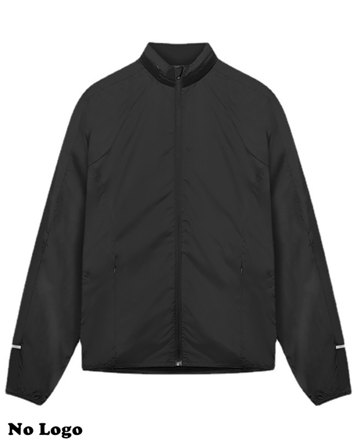 Men's Long Sleeve Zipper Hoodies Sports Coat  White Black M-3XL