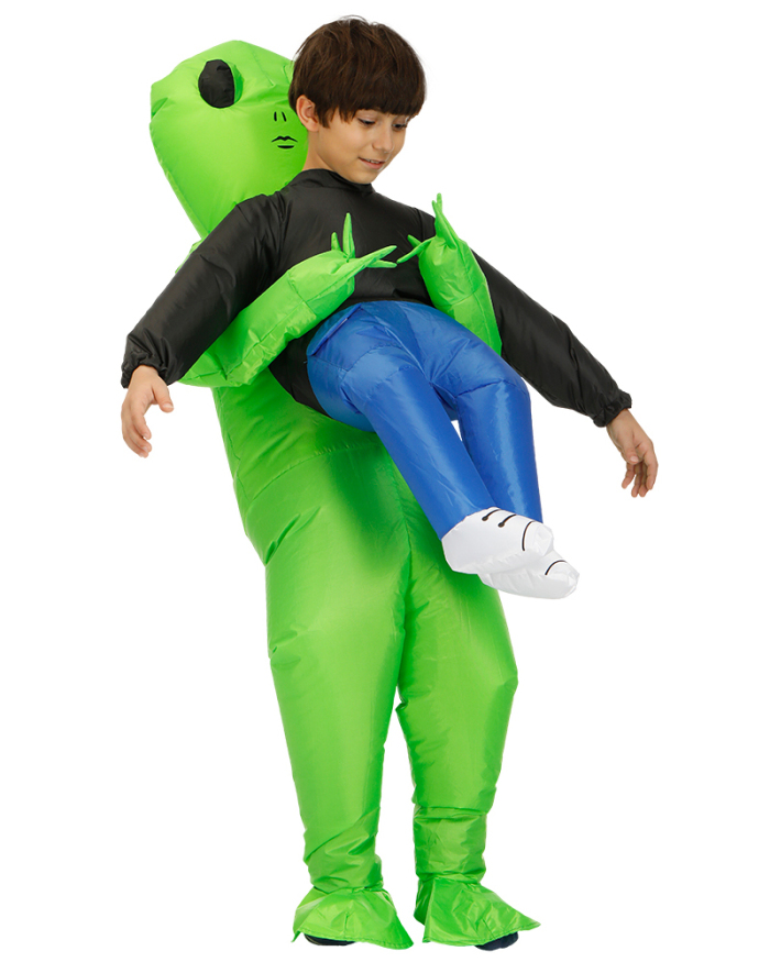 Green Alien Inflatable Costume Party Spooky Costume