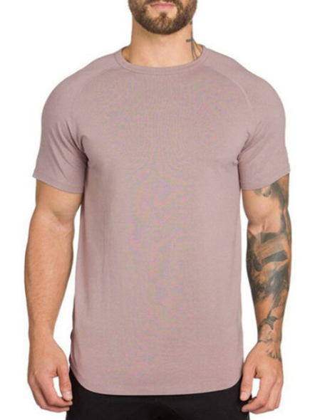 Solid Color Sporty Men's T-Shirt