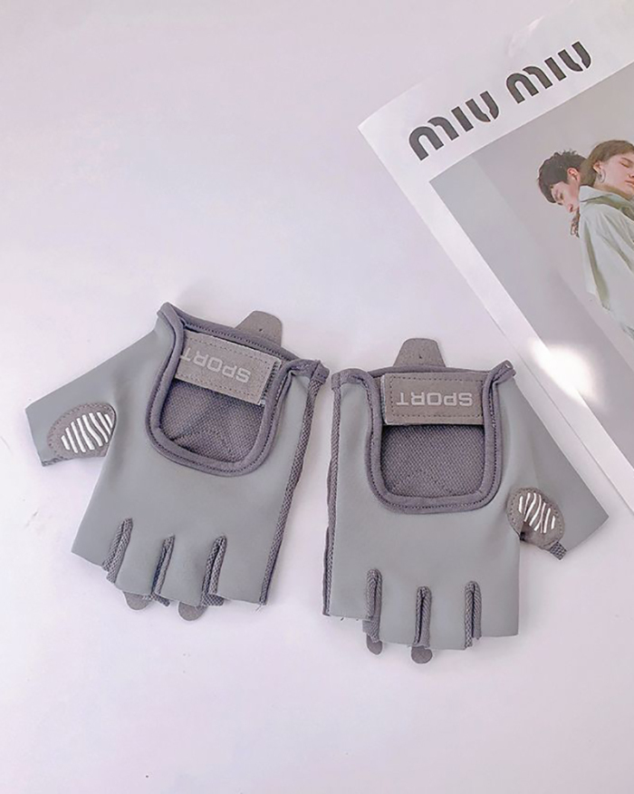 New Half Finger Gloves Liquid Silicone Anti-Slip And Anti-Wear Outdoor Fitness Gloves