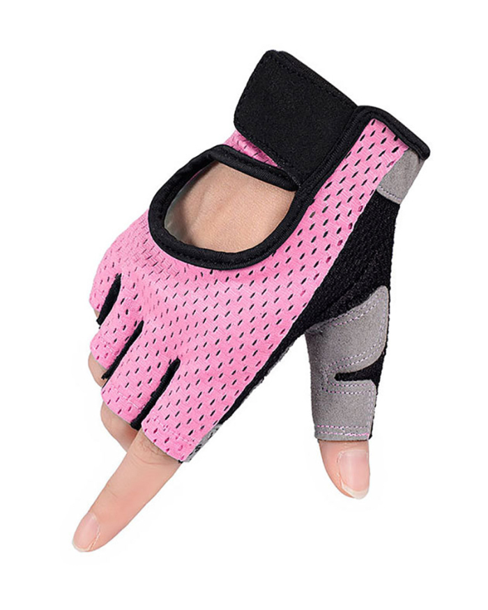 Cycling Half Finger Non-Slip Breathable Shock Absorbent Equipment Gym Outdoor Sports Cycling Gloves
