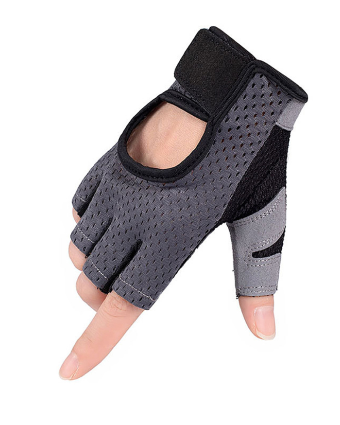 Cycling Half Finger Non-Slip Breathable Shock Absorbent Equipment Gym Outdoor Sports Cycling Gloves