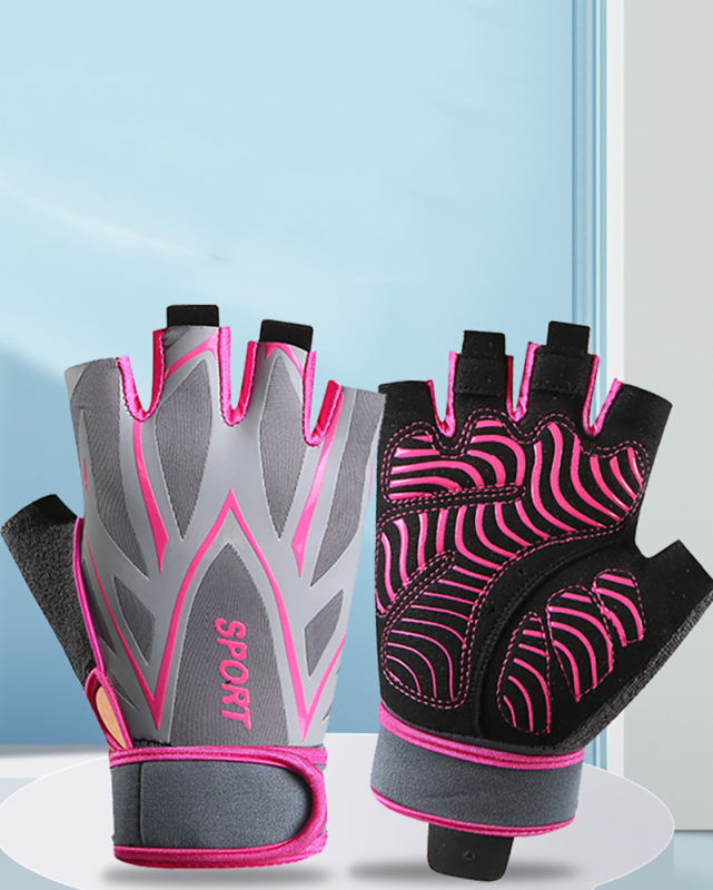 Fitness Half-Finger Equipment Cycling Bike Wide Range Non-Slip Silicone Palm Gloves
