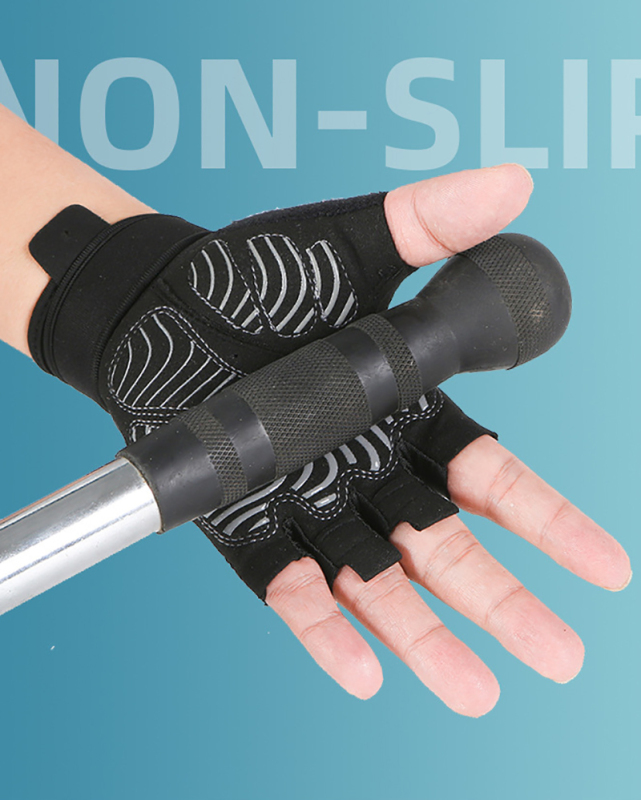 Fitness Half-Finger Equipment Cycling Bike Wide Range Non-Slip Silicone Palm Gloves