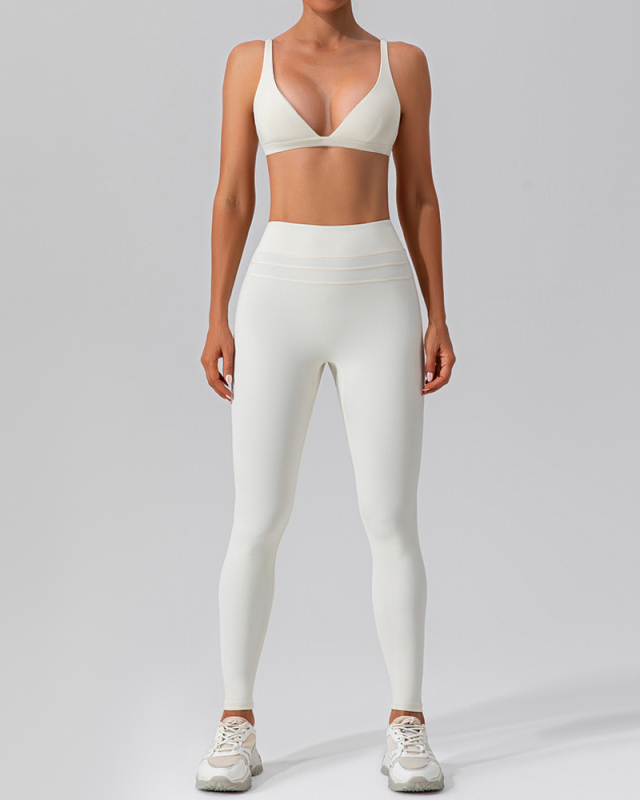 Women Quickly Dry Running Bra Pants Sets Yoga Two-piece Sets S-XL