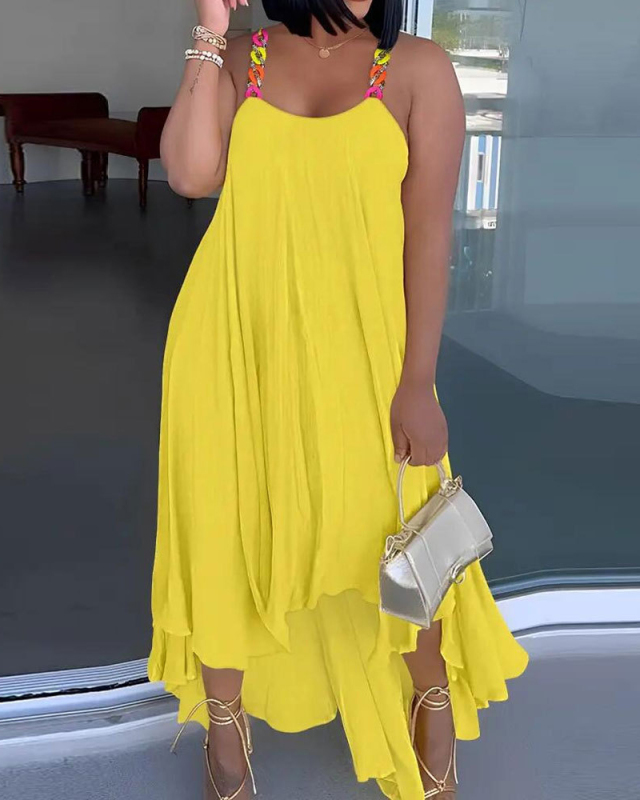 Irregular Women Sleeveless Dress Hot Sale S-3XL