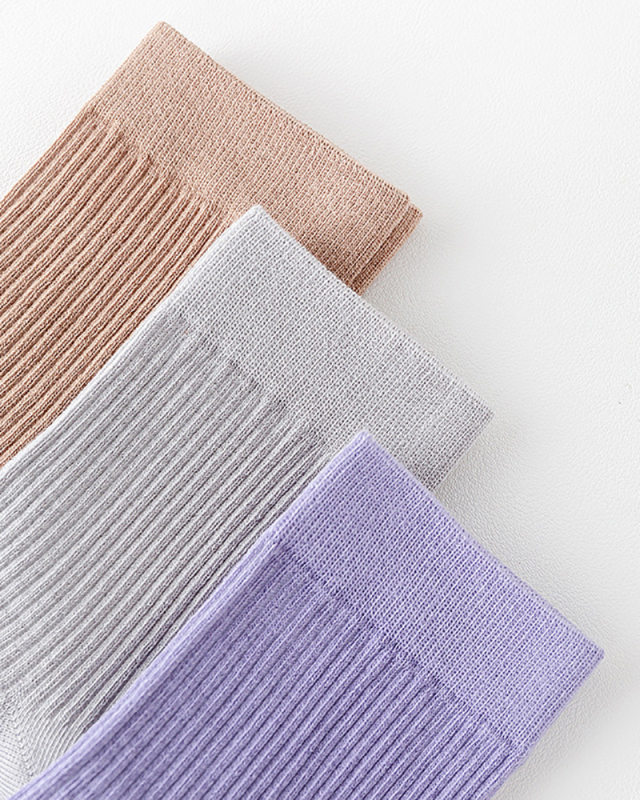 Solid Color Breathable Sports Socks