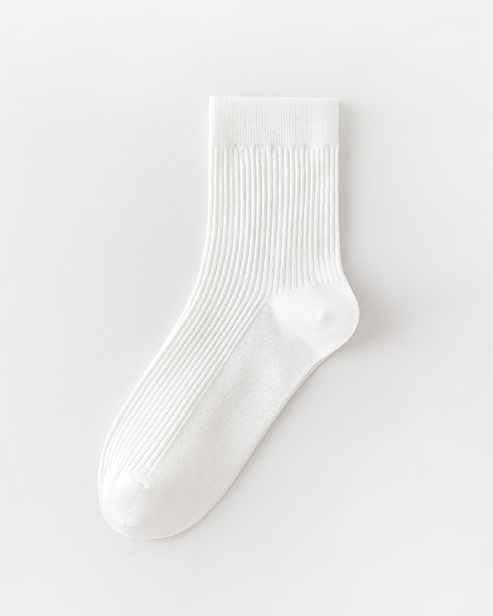 Solid Color Breathable Sports Socks
