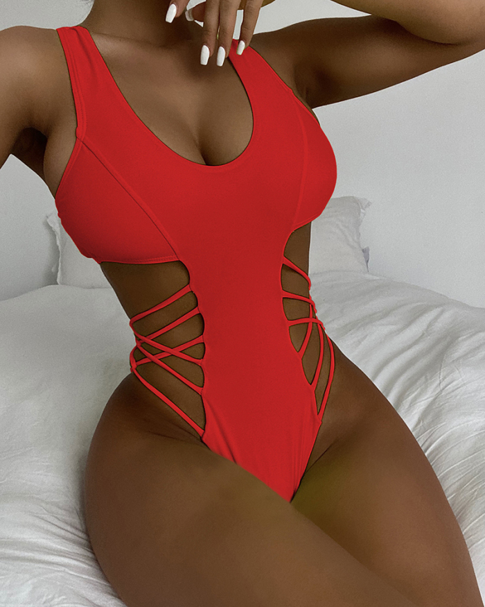 Hollow Out Women New Swimsuit S-L