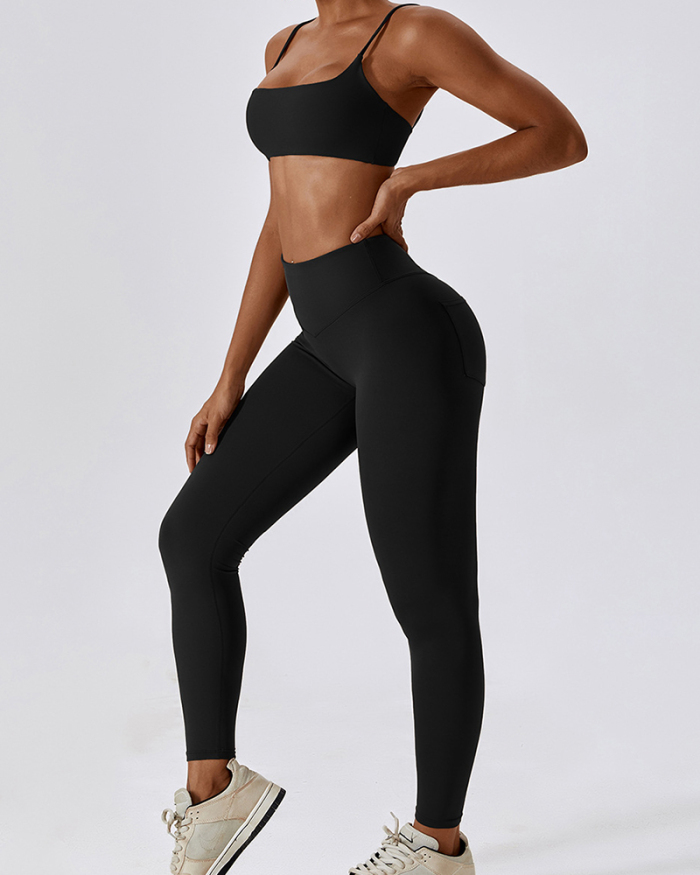 Women Good Quality Quick Dry Pants Sets Yoga Two-piece Sets S-XL