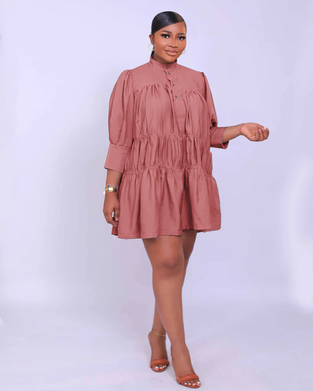 Loose Style Comfort Women New Short Dress S-XL